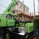 八尾新築一戸建て　上棟工事